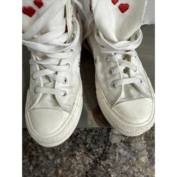 Kids Converse Chuck Taylor All Star Life High Top Sneaker Hearts Size 3.5 - Picture 15 of 15